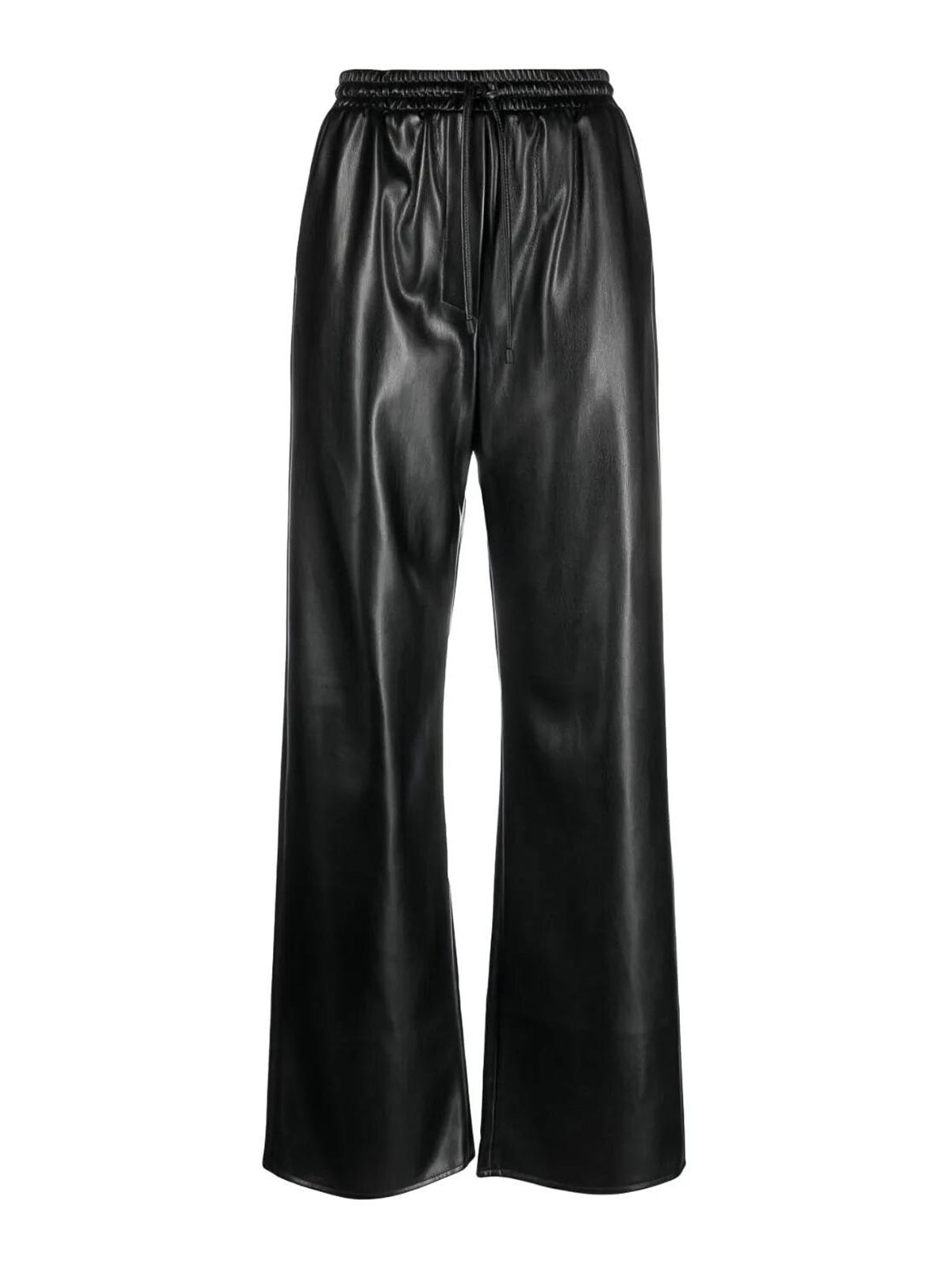 Shop Patrizia Pepe Wide Leg Pants In Black