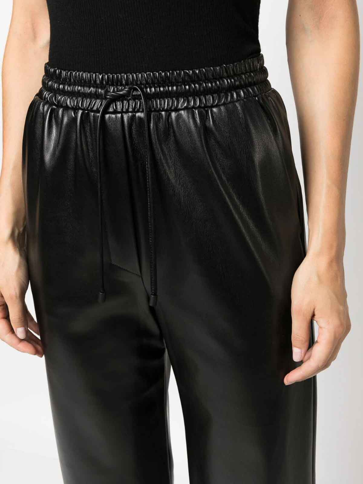 Shop Patrizia Pepe Wide Leg Pants In Black