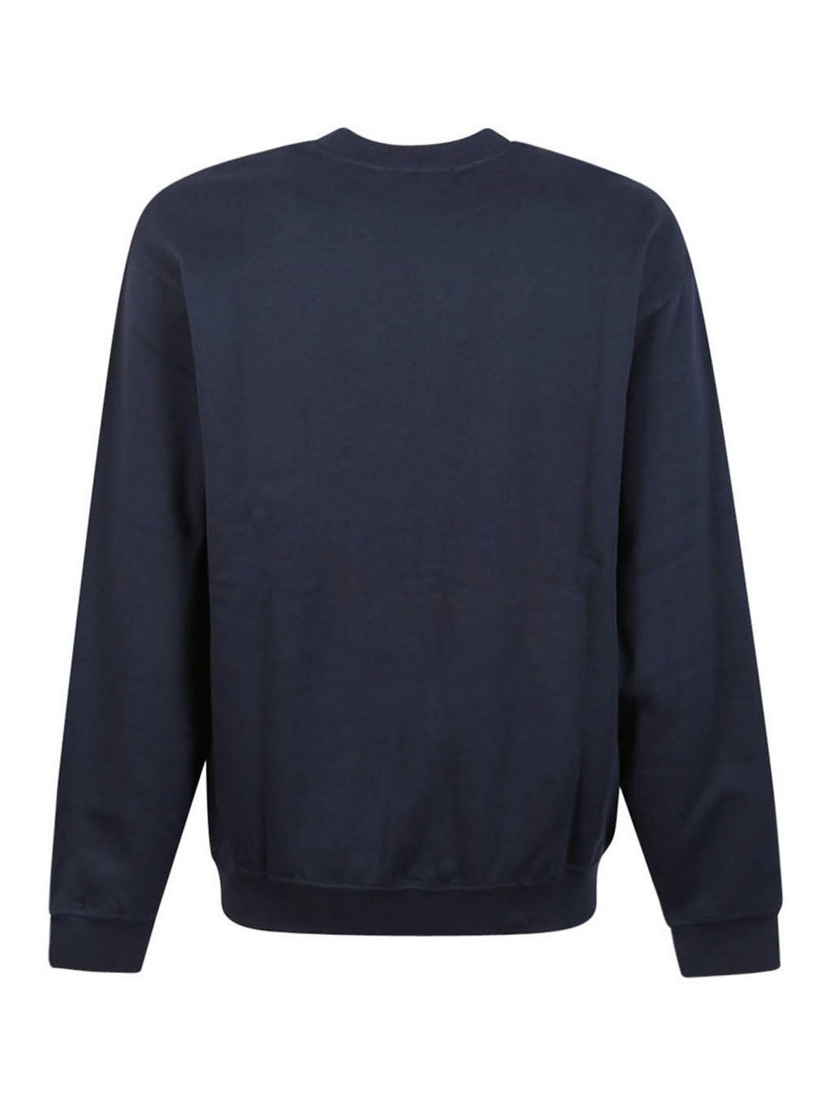 Shop Apc Cotton Crewneck Sweatshirt In Blue