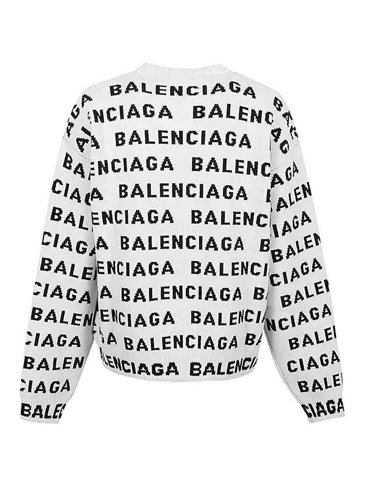 Shop Balenciaga Suéter Cuello Redondo - Blanco In White