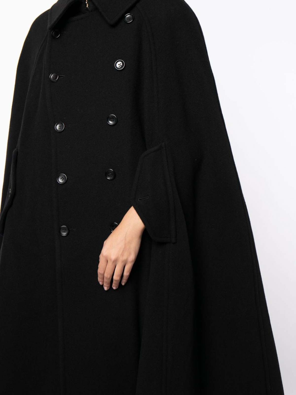 Comme Des Garcons Double-breasted wool blend coat | RLC0050511