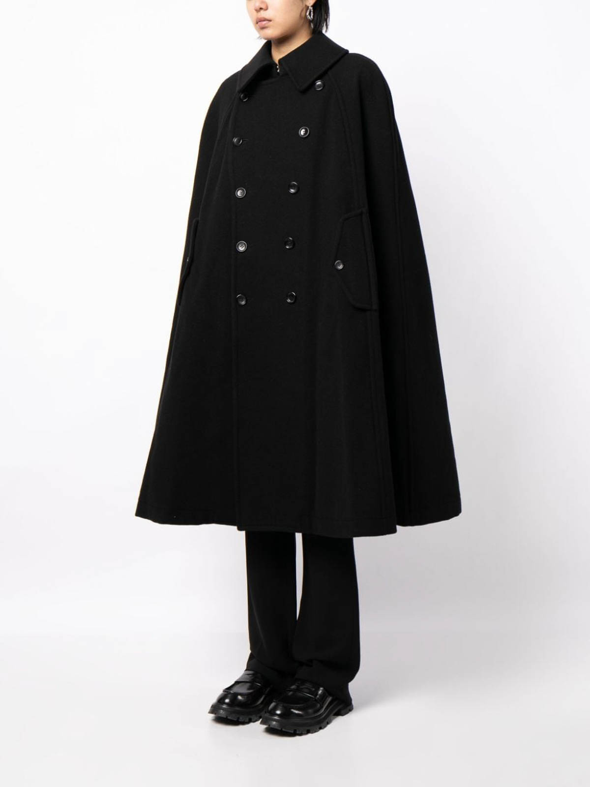 Short coats Comme Des Garcons - Double-breasted wool blend coat ...
