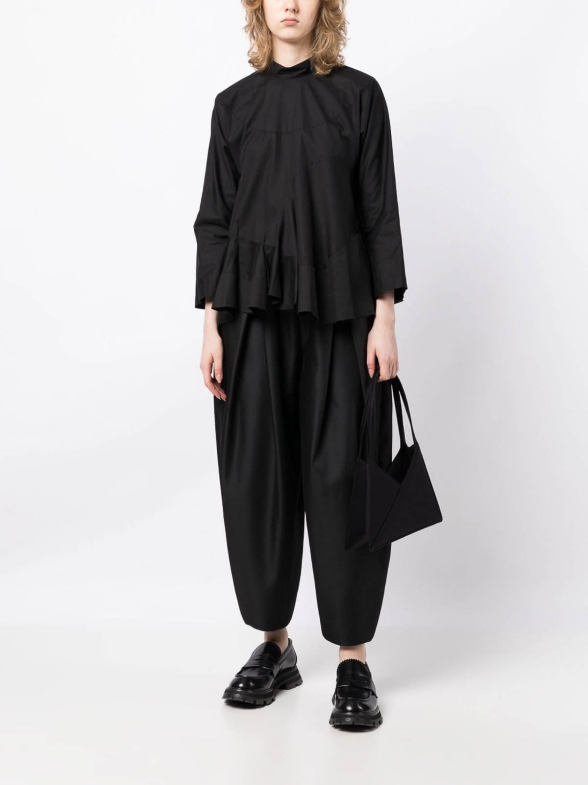 Comme Des Garcons Wide-leg cropped trousers - Black | GLP0030511