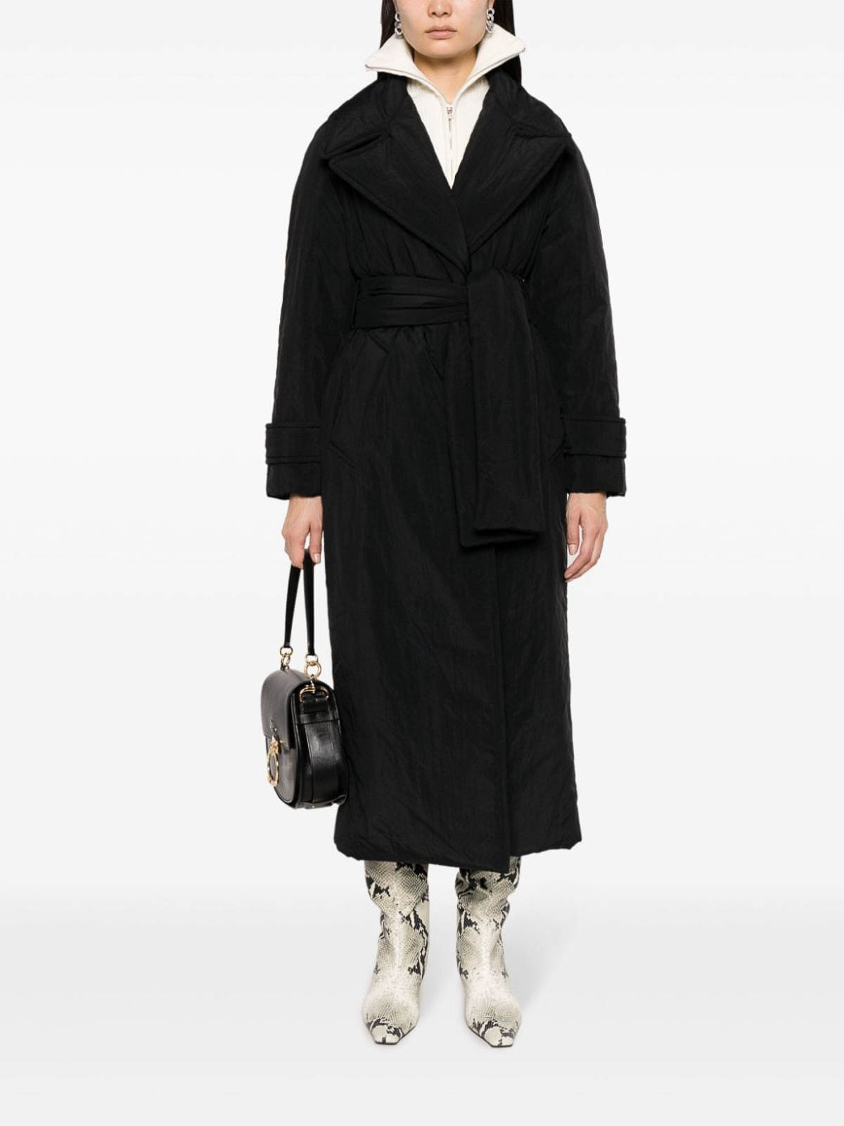 Shop Erika Cavallini Mariachiara Trench Coat In Black