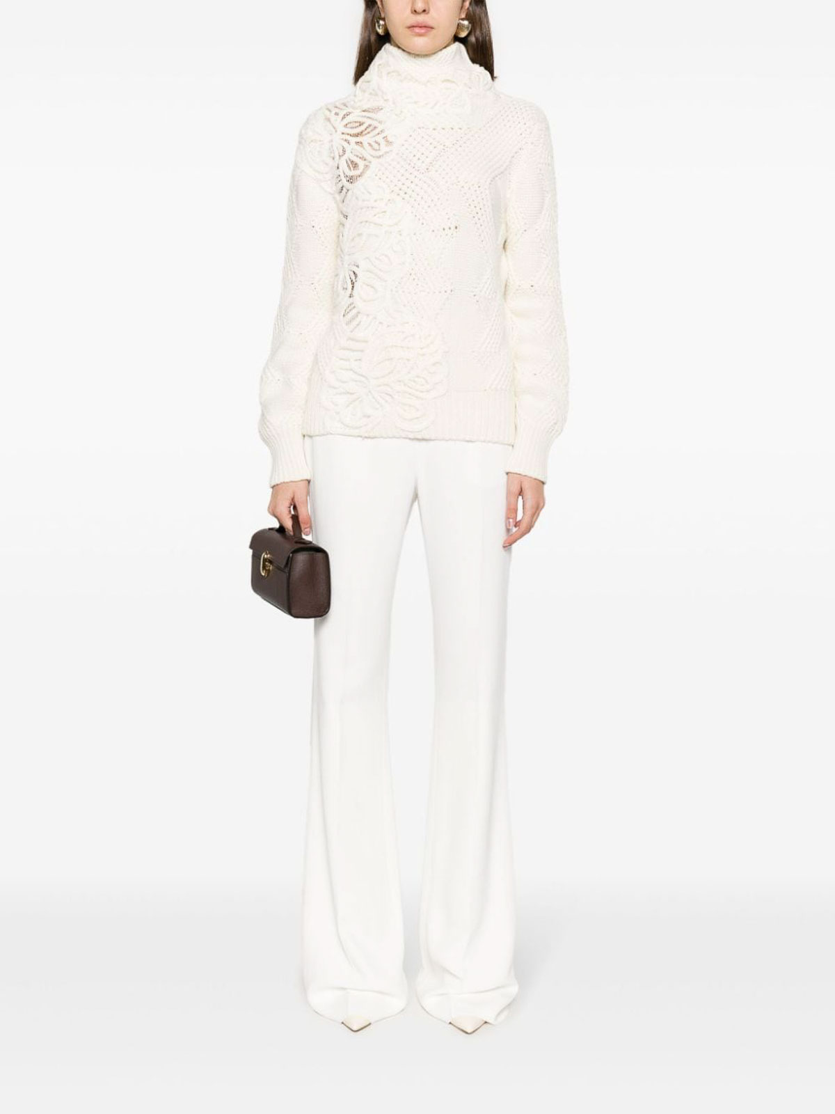 Ermanno Scervino Bootcut trousers - White | D436P727MYQ14800