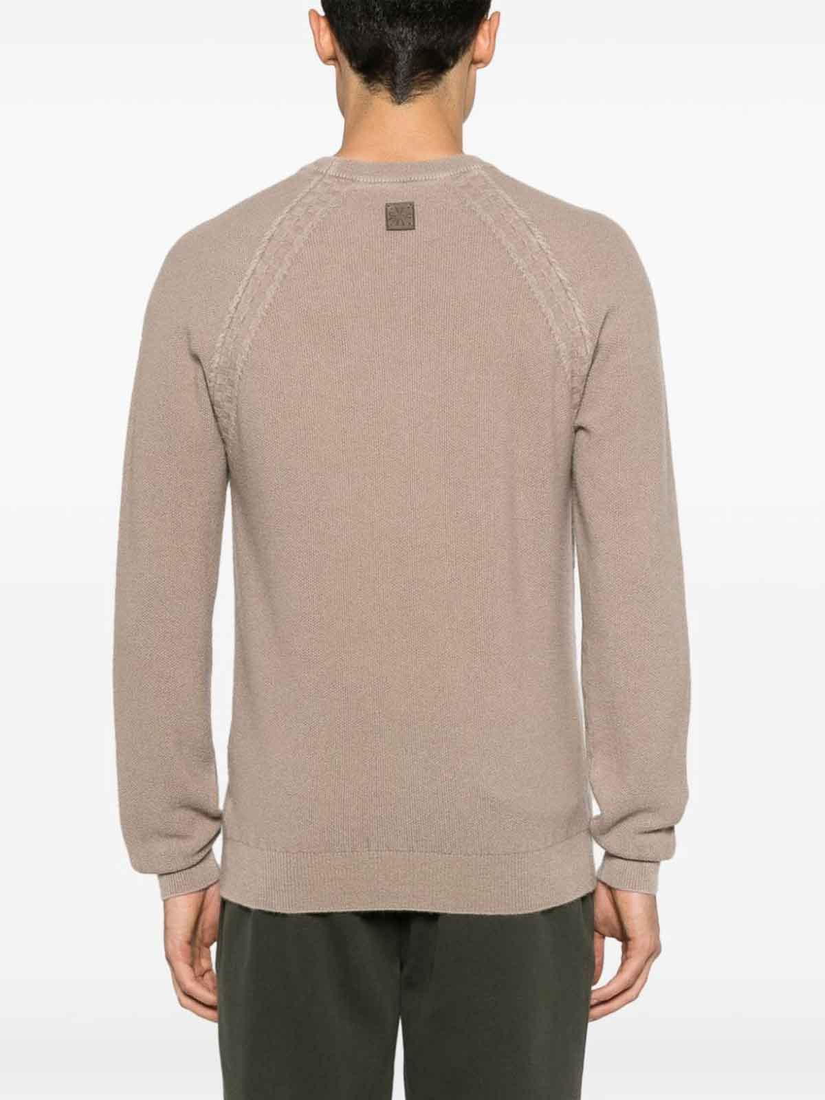 Shop Jacob Cohen Cashmere Sweater In Beige