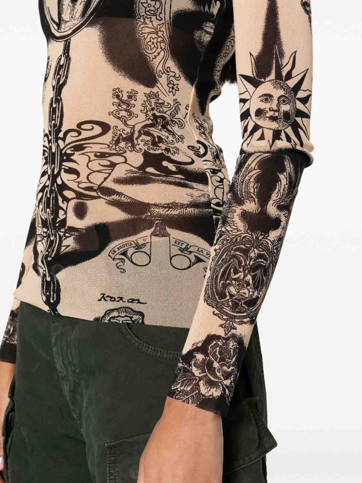 jean paul gaultier tattoo shirt｜TikTok Search