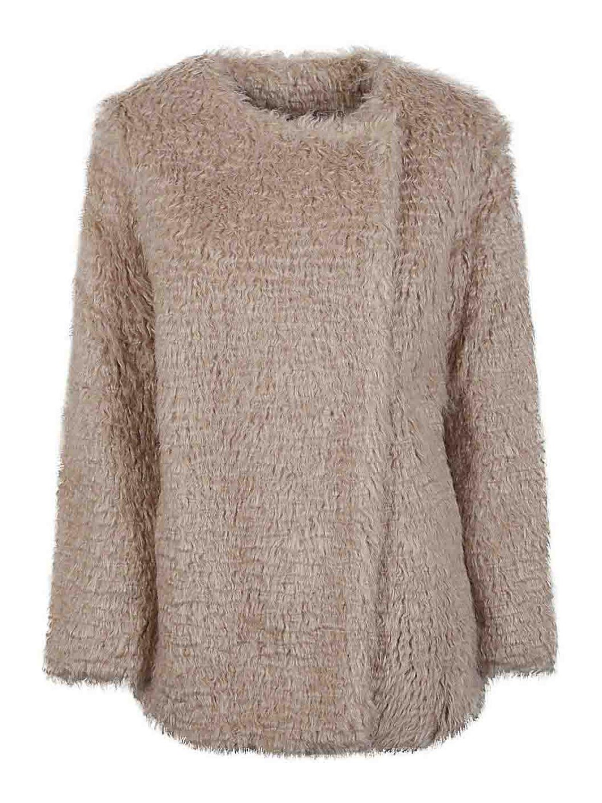 Molliolli Faux fur coat - Beige - Women|MOFFILTBEIGE | thebs.com