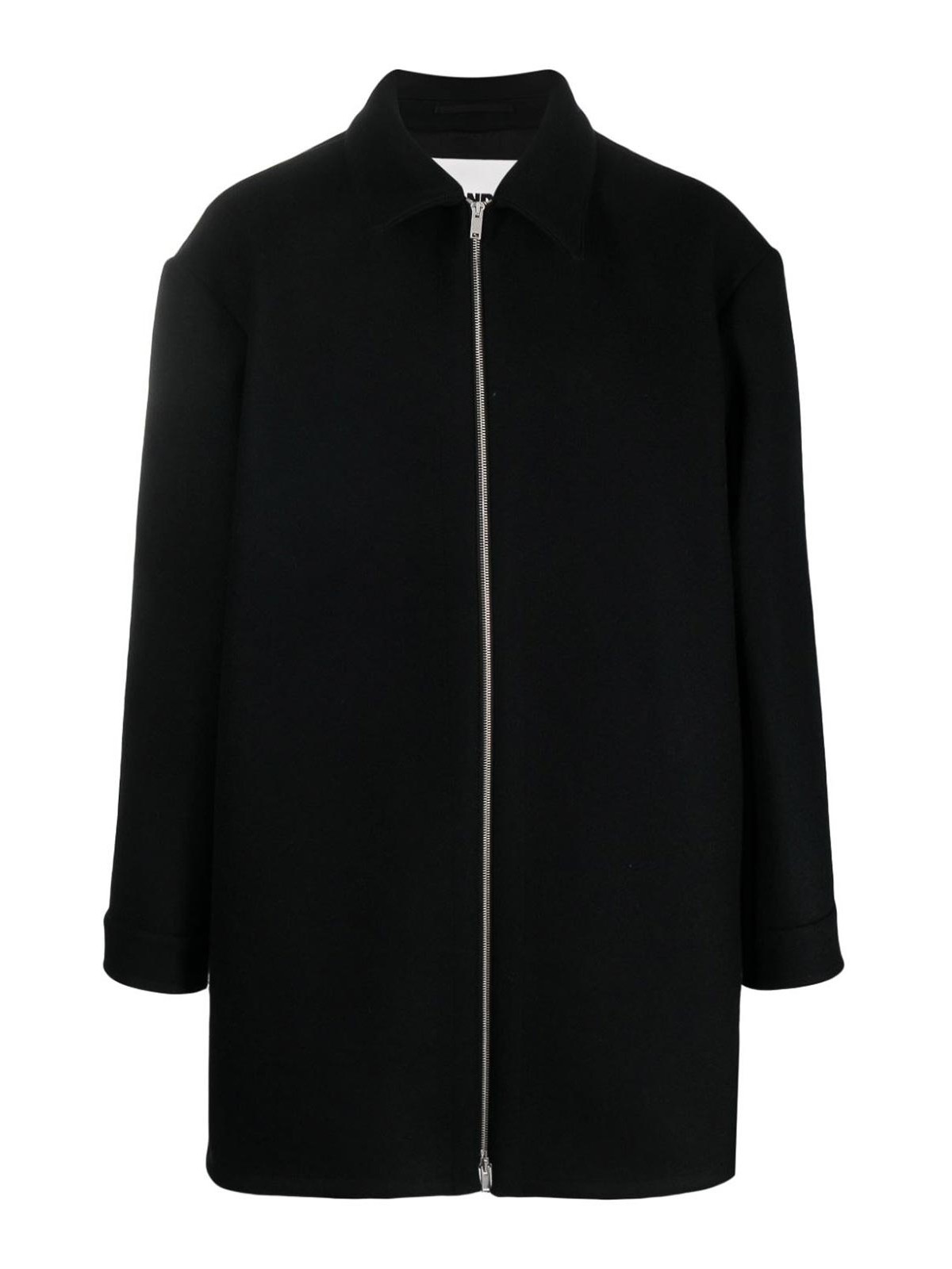 Shop Jil Sander Wool Coat In Black