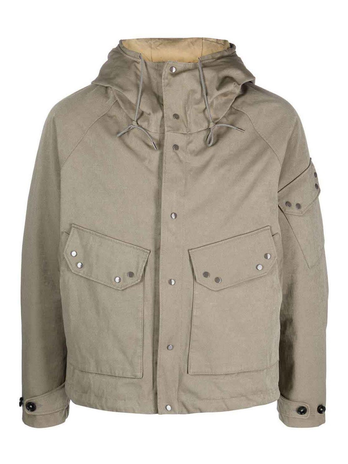Shop Ten C Anorak Windbreaker Jacket In Light Brown
