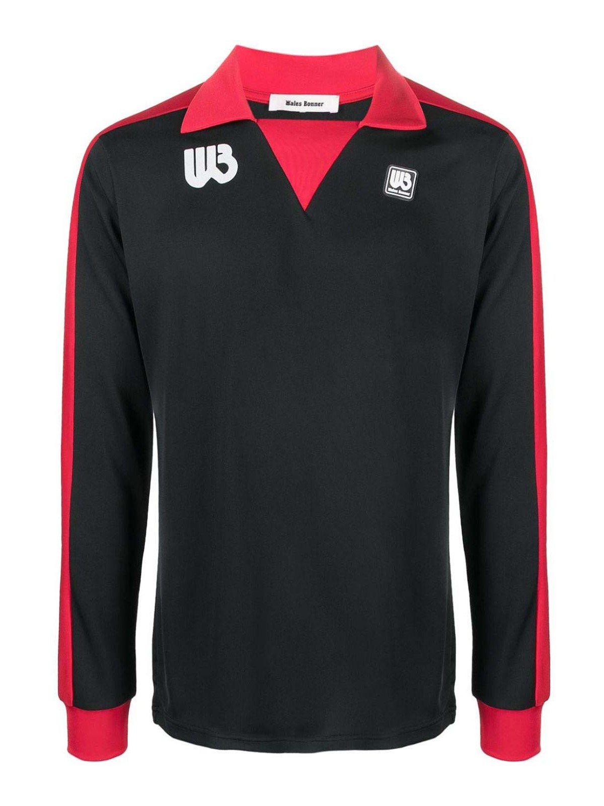 Shop Wales Bonner Logo Long Sleeve T-shirt In Black
