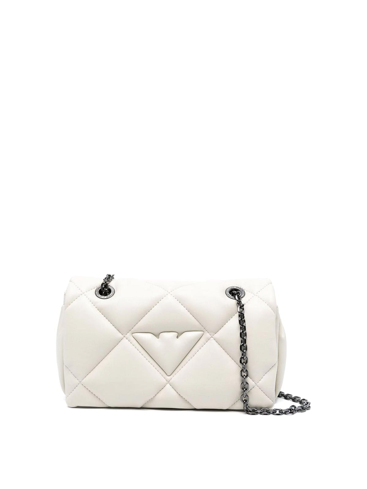 Emporio Armani Quilted Shoulder Bag In White