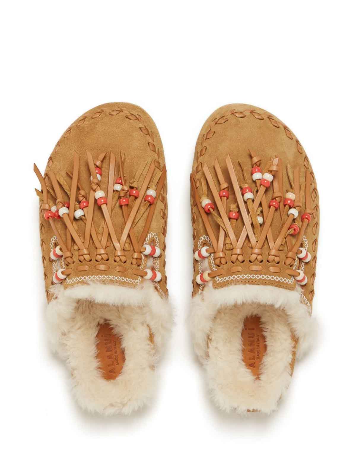 Shop Alanui The Journey Slippers In Brown