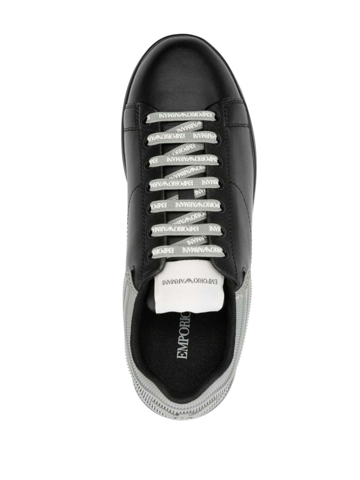 Emporio Armani Logo leather sneakers - Green|X4X264XN001T431