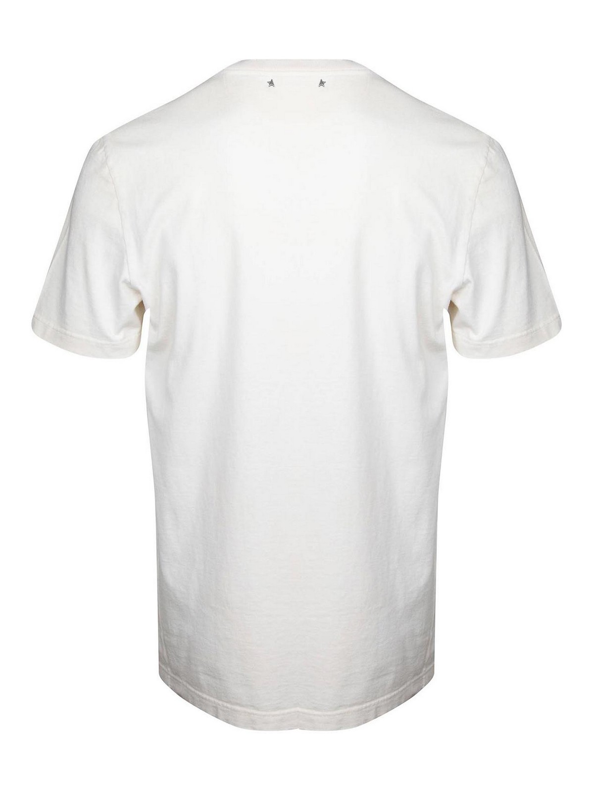 Shop Golden Goose Golden Cotton Jersey T-shirt In White