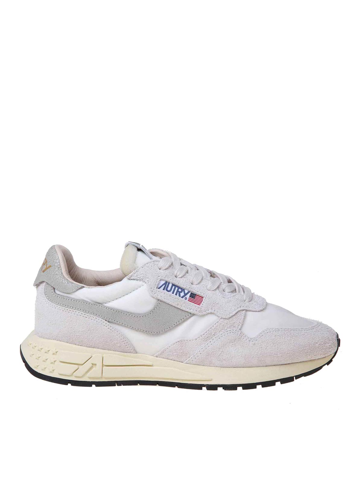 Shop Autry Reelwind Seakers In Suede And Nylon In White