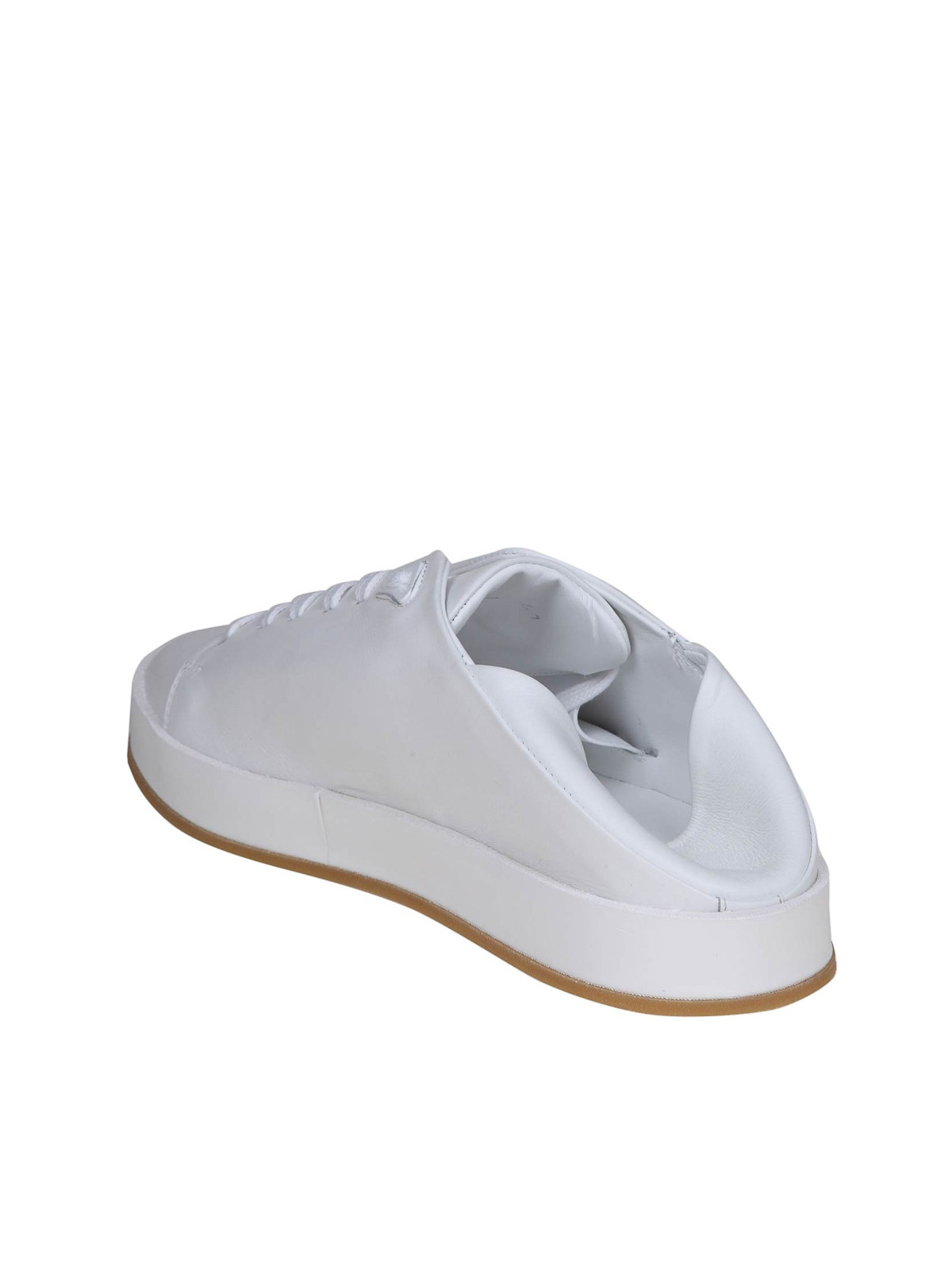 Shop Marco Castelli Axel Sneakers In White Leather In Blanco