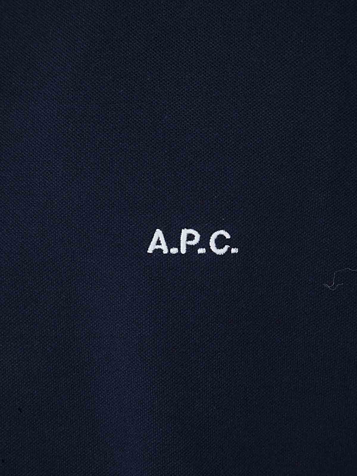 Shop Apc Austin Polo In Blue