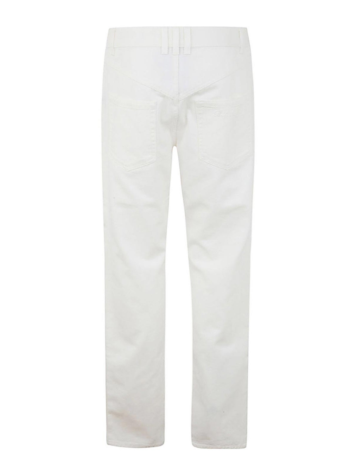 Shop Balmain Shorts - Blanco In White