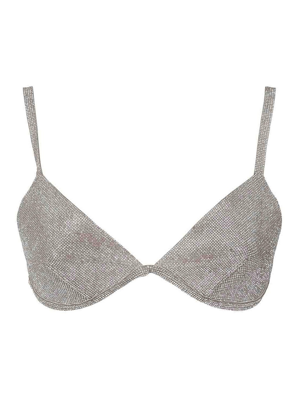 Gaia Canciani Crystal bralette - Metallic - Women | BRA094SILVER