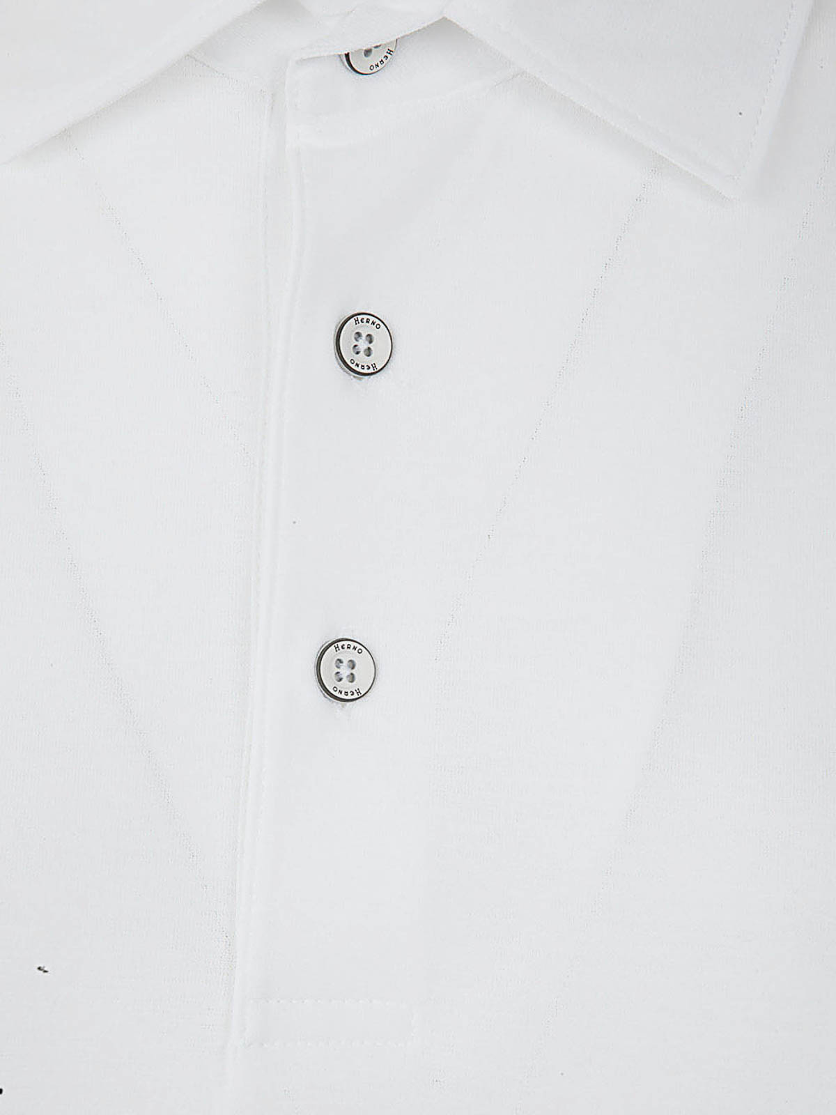 Shop Herno Crepe Polo In White