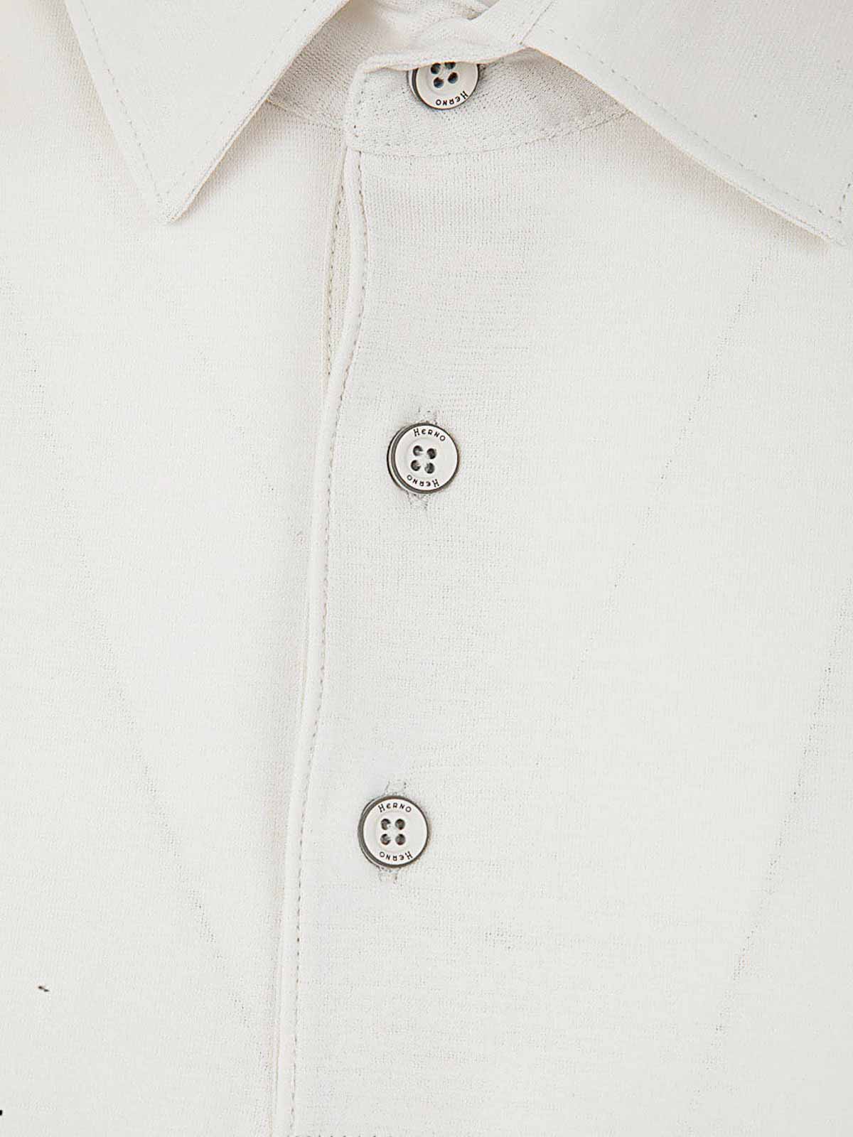 Shop Herno Crepe Polo In White