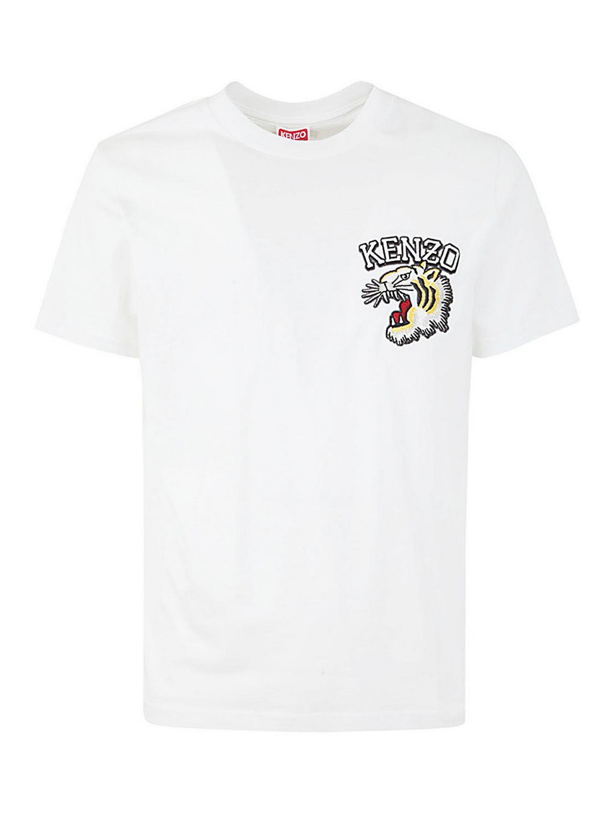 Shop Kenzo Tiger Varsity Slim T-shirt In White