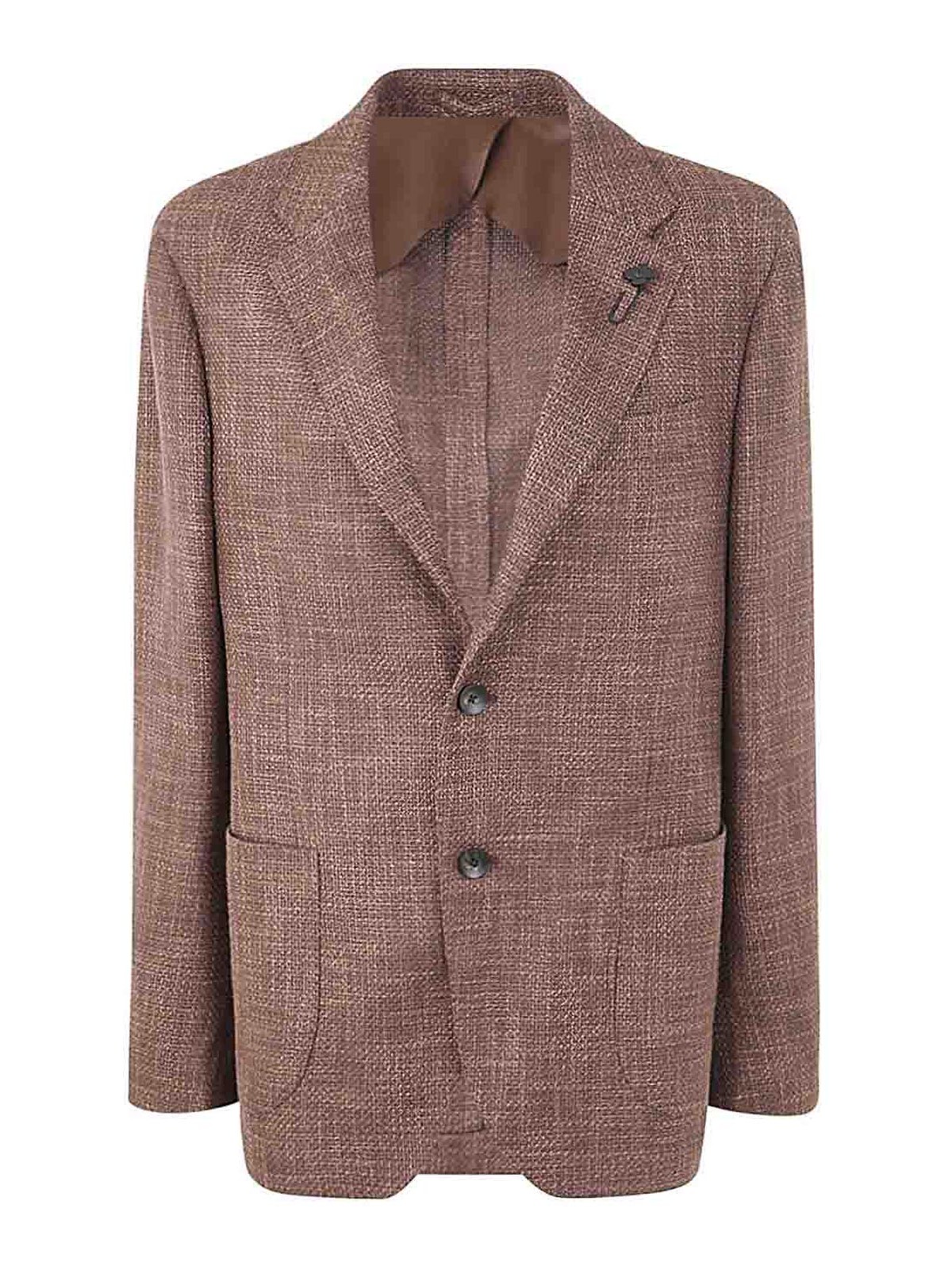 Costume Homme LARDINI 100% Laine - Couleur Beige, Coupe Casual DROP 7 - Taille REG (Regular) - Neuf étiqueté
