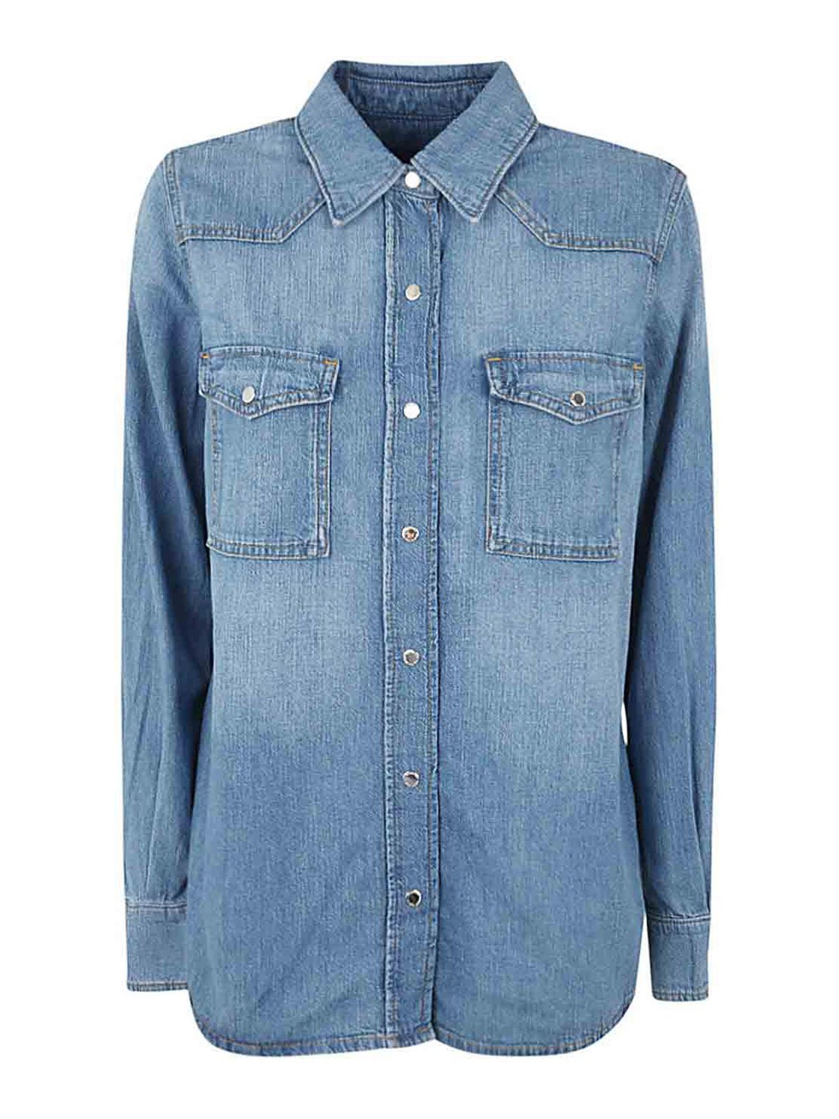 Shop 7 For All Mankind Camisa - Emilia In Blue
