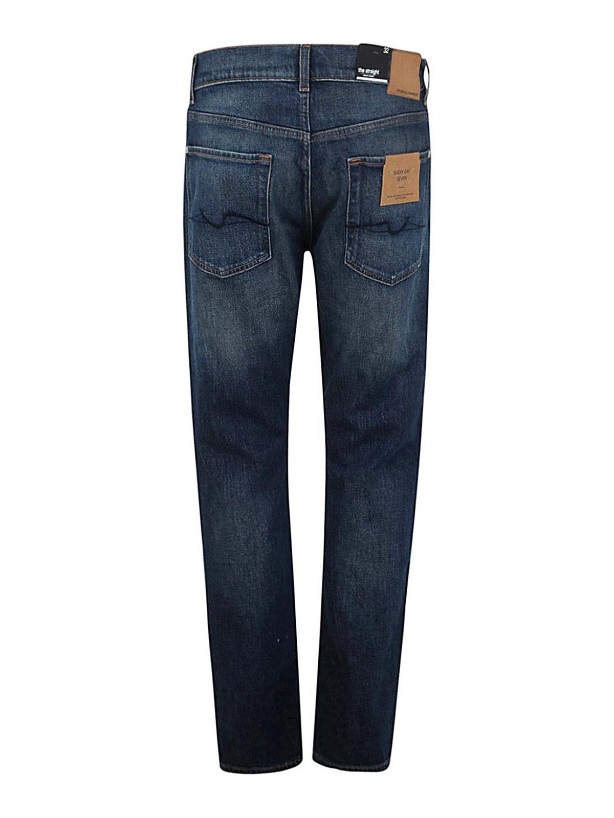 Shop 7 For All Mankind The Straight Upgrade Jeans In Blue