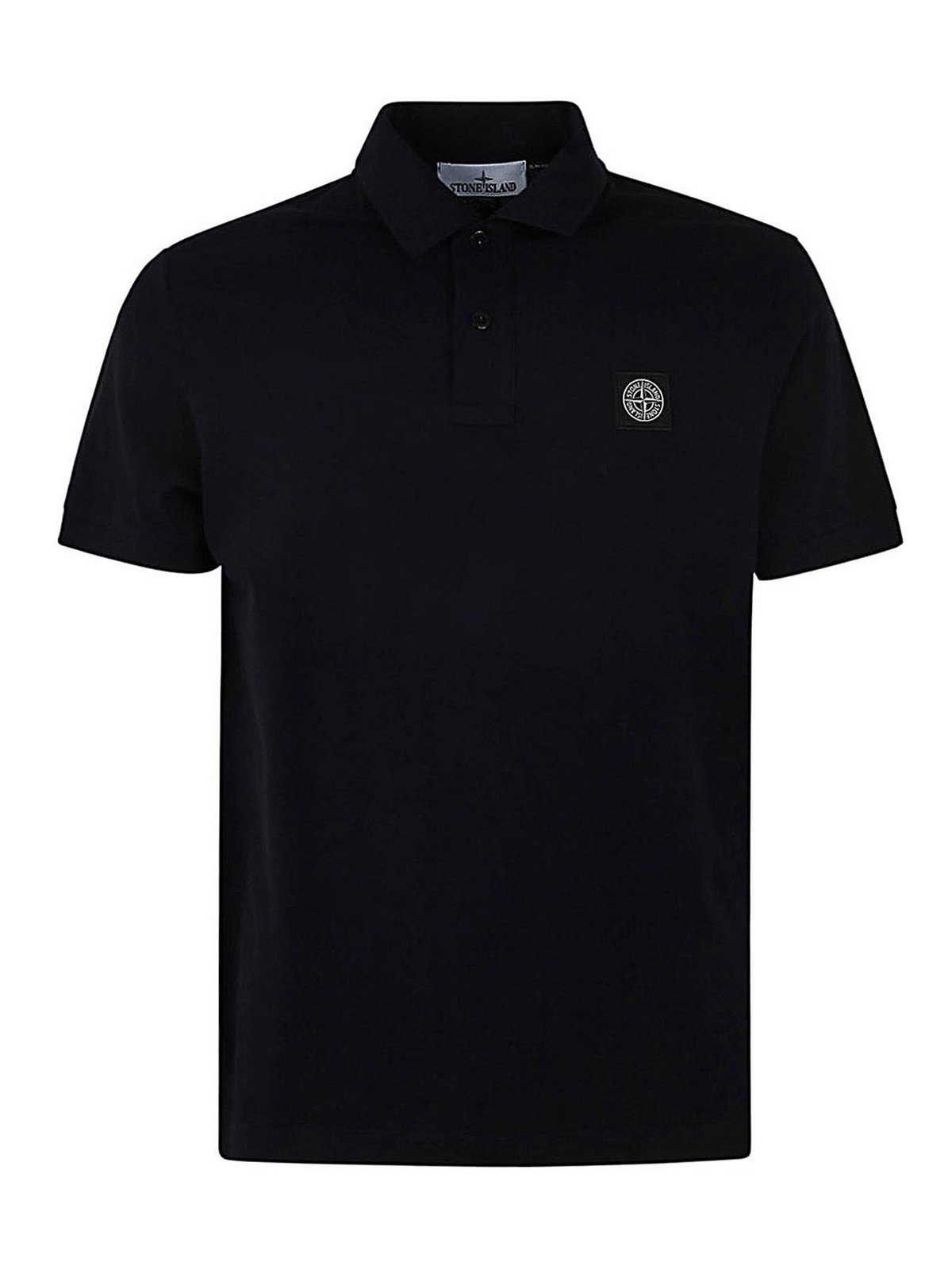 Stone Island Short Sleeves Slim Fit Polo In Blue