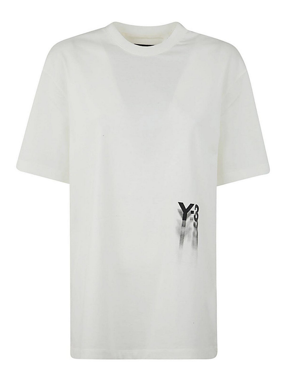 Y-3 Logo T-shirt In White