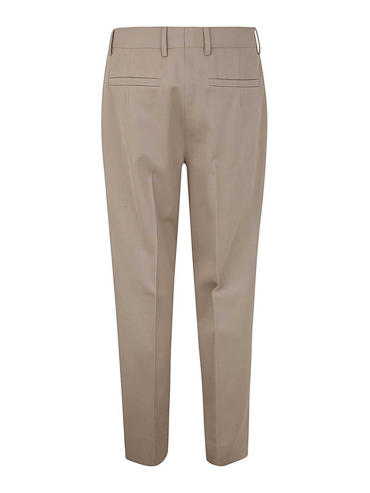 Shop Zegna Cotton And Wool Pants In Brown