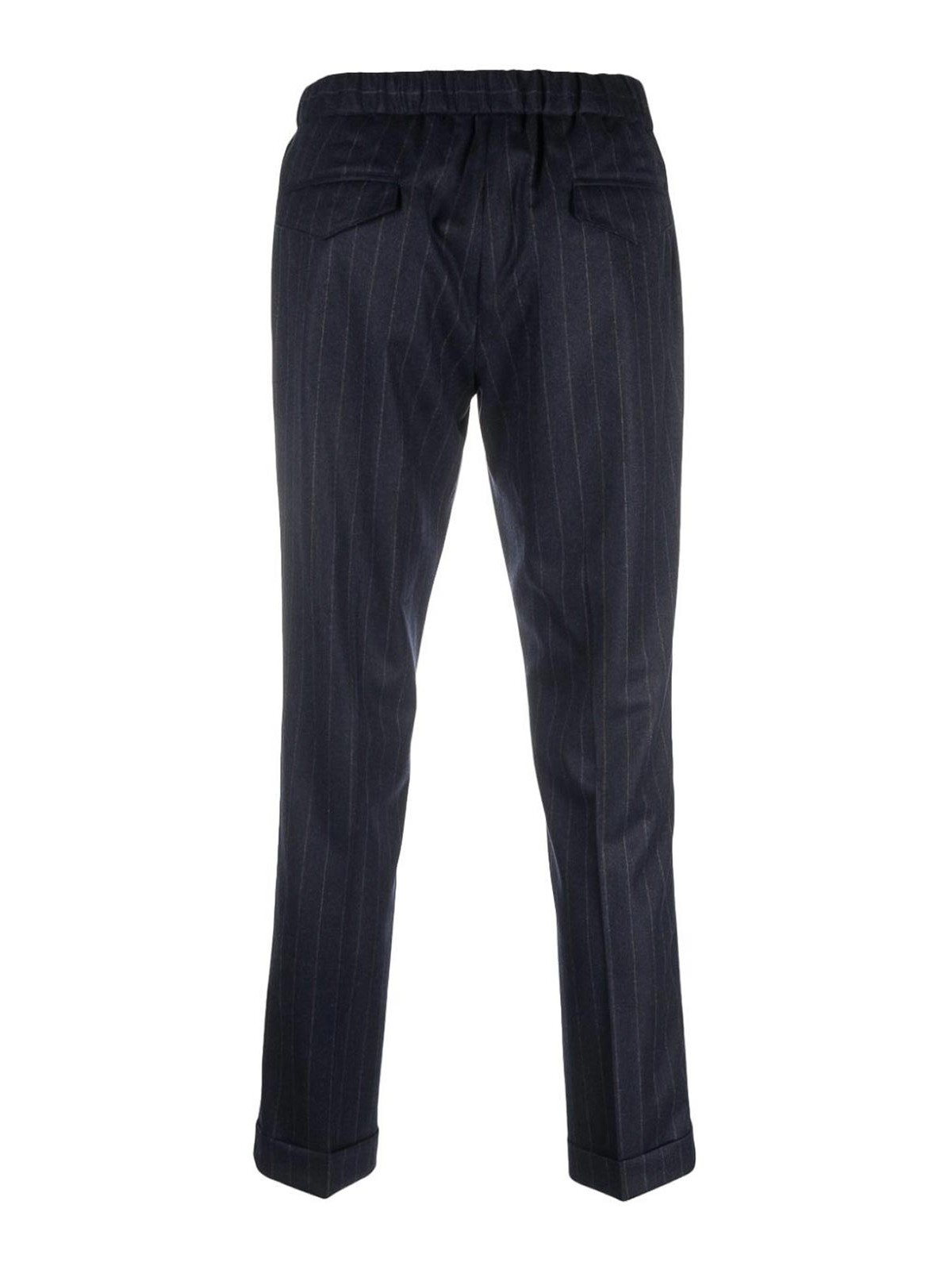 Shop Barba Roma Coulisse Trousers In Blue
