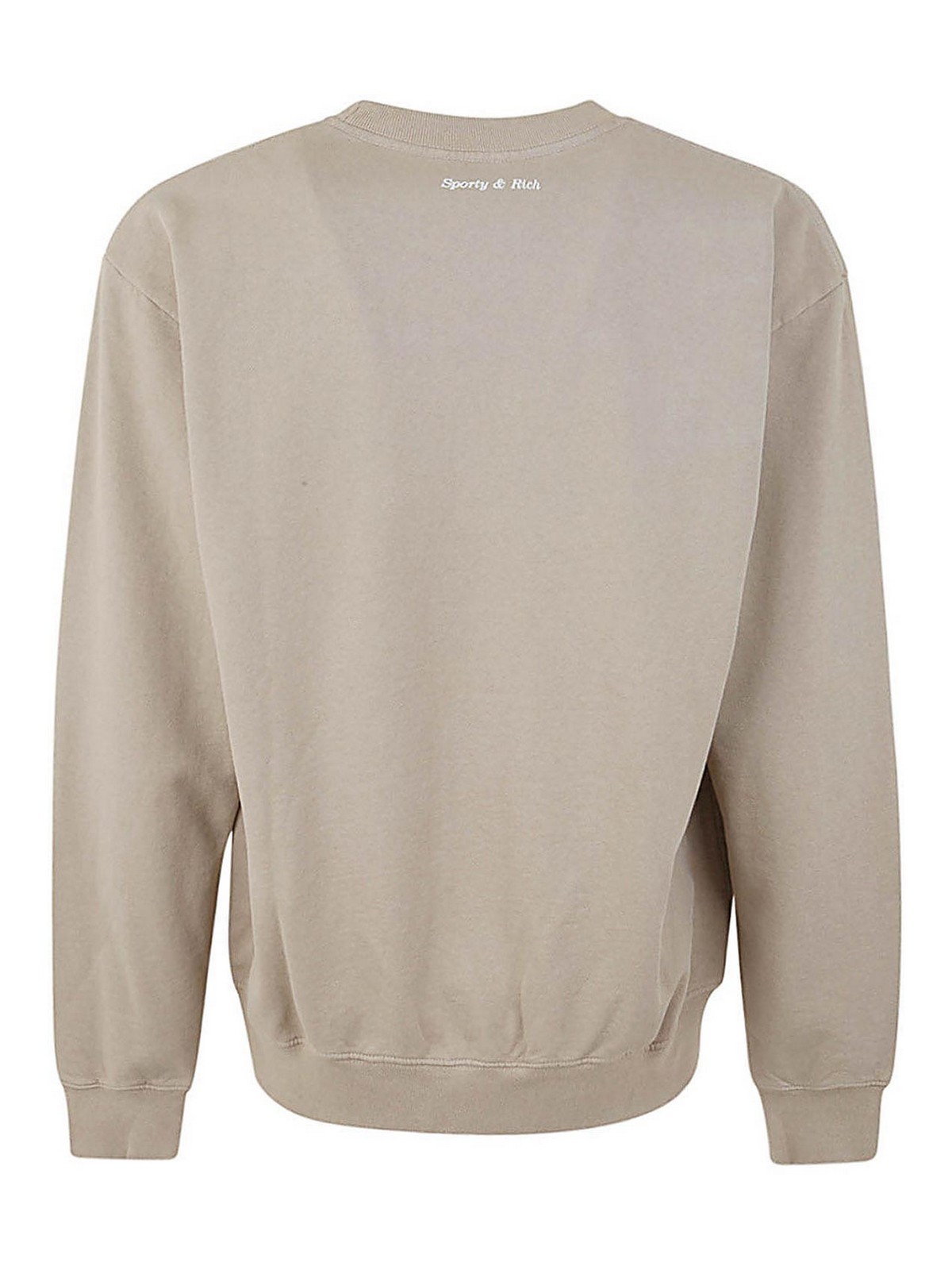 Shop Sporty And Rich Crewneck In Grey