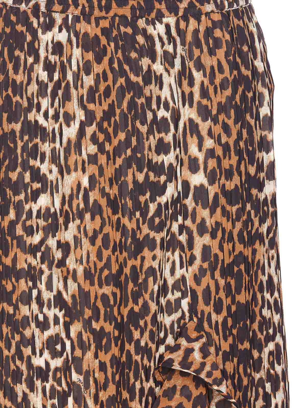 Shop Ganni Animalier Skirt In Animal Print