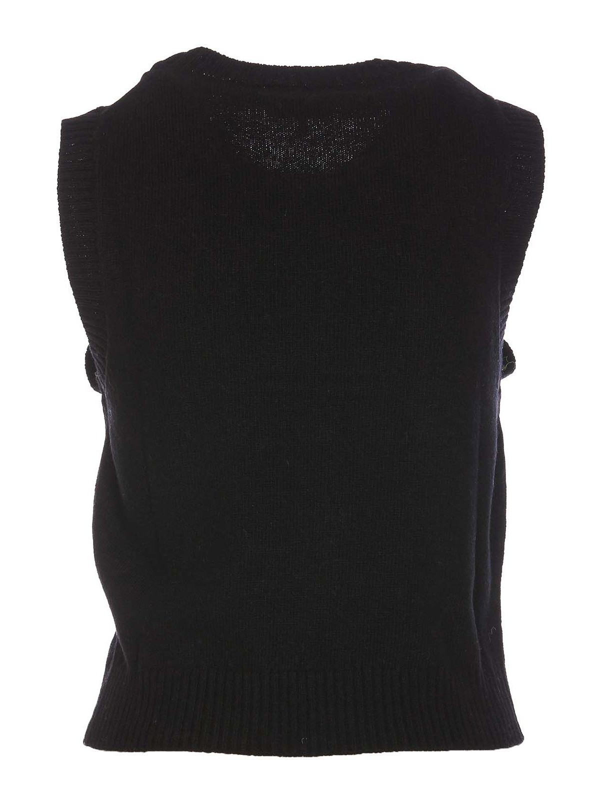 Shop Ganni Graphic Vest In Black