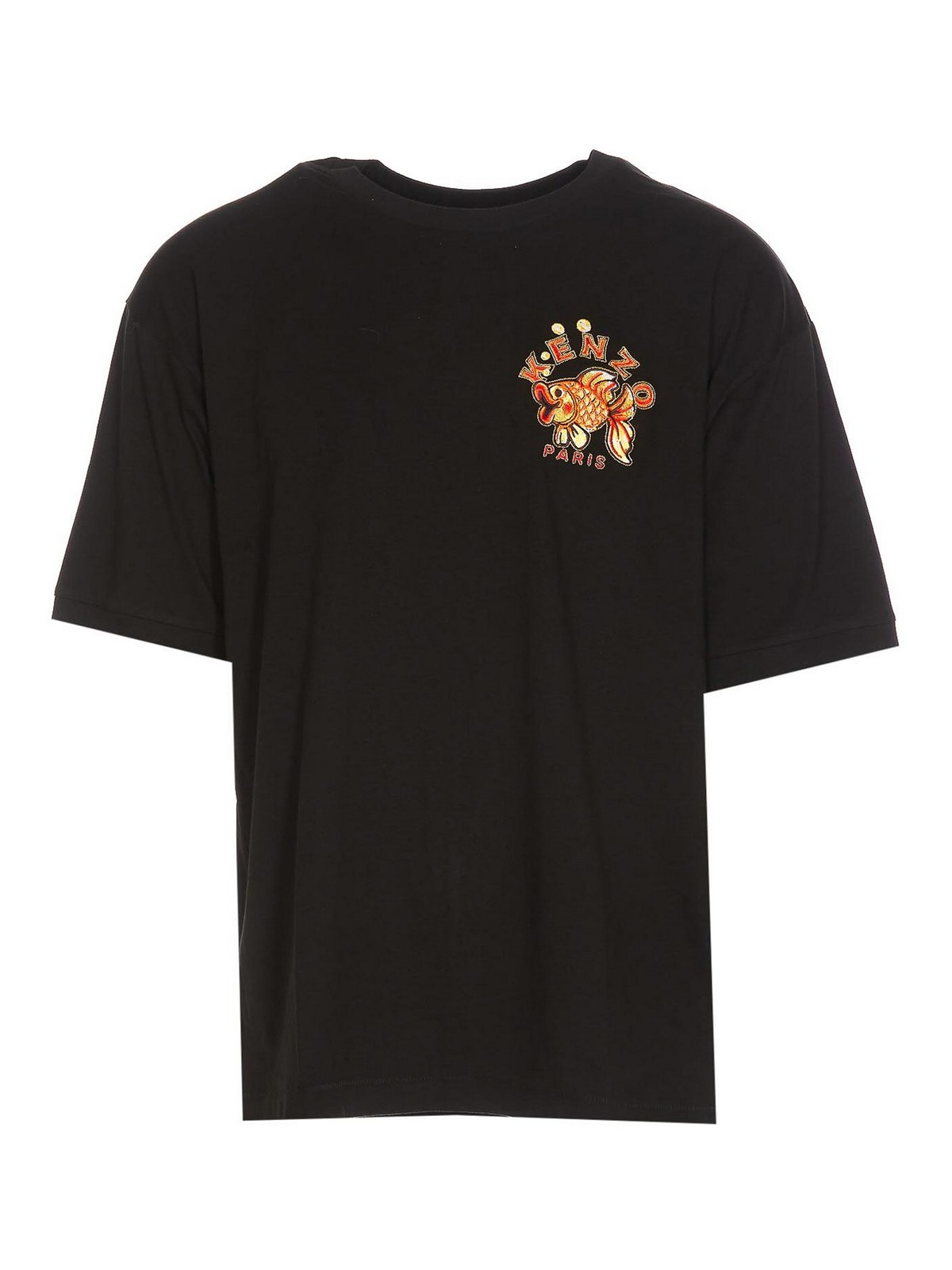 KENZO フラワープリント Tシャツ ブラック Kenzo Boke flower crew neck - Black - Men | FD55PU3803LC99J