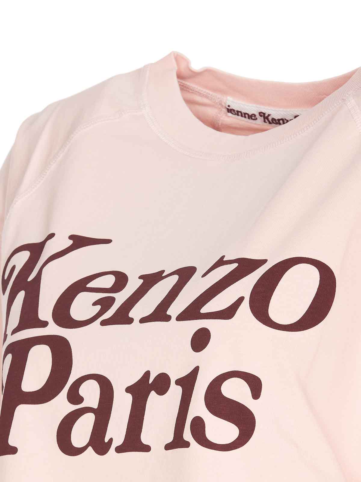 Shop Kenzo By Verdy Boxy Cropped T-shirt In Nude & Neutrals