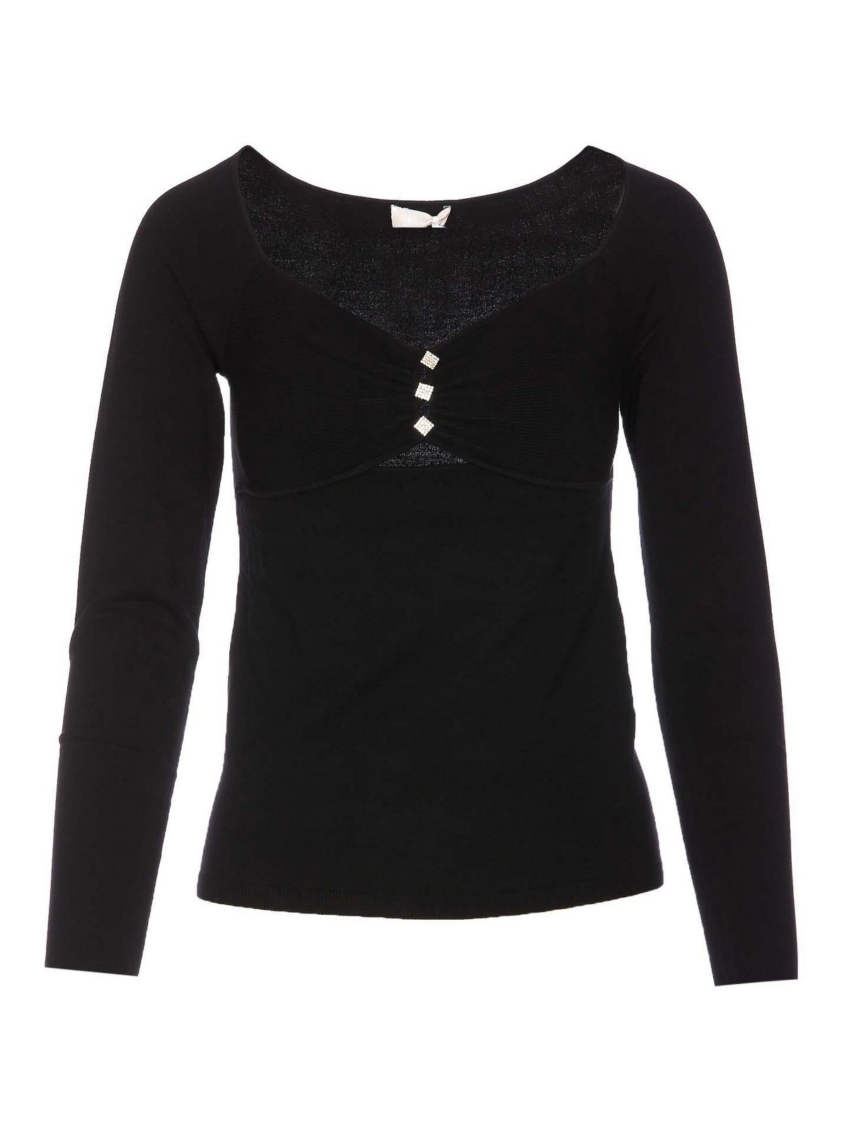 Shop Liu •jo Sweater In Black
