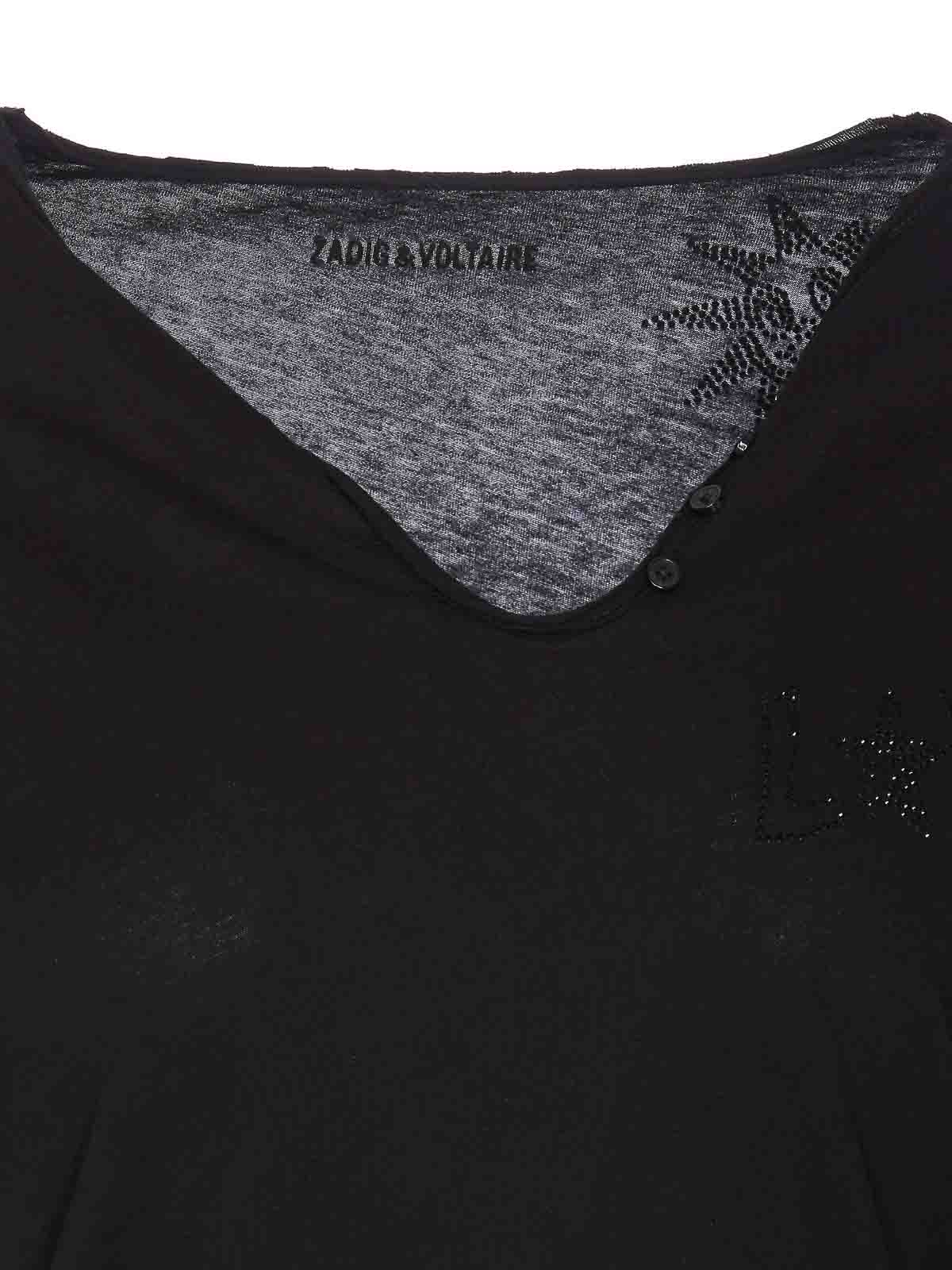 Shop Zadig & Voltaire Camiseta - Negro In Black