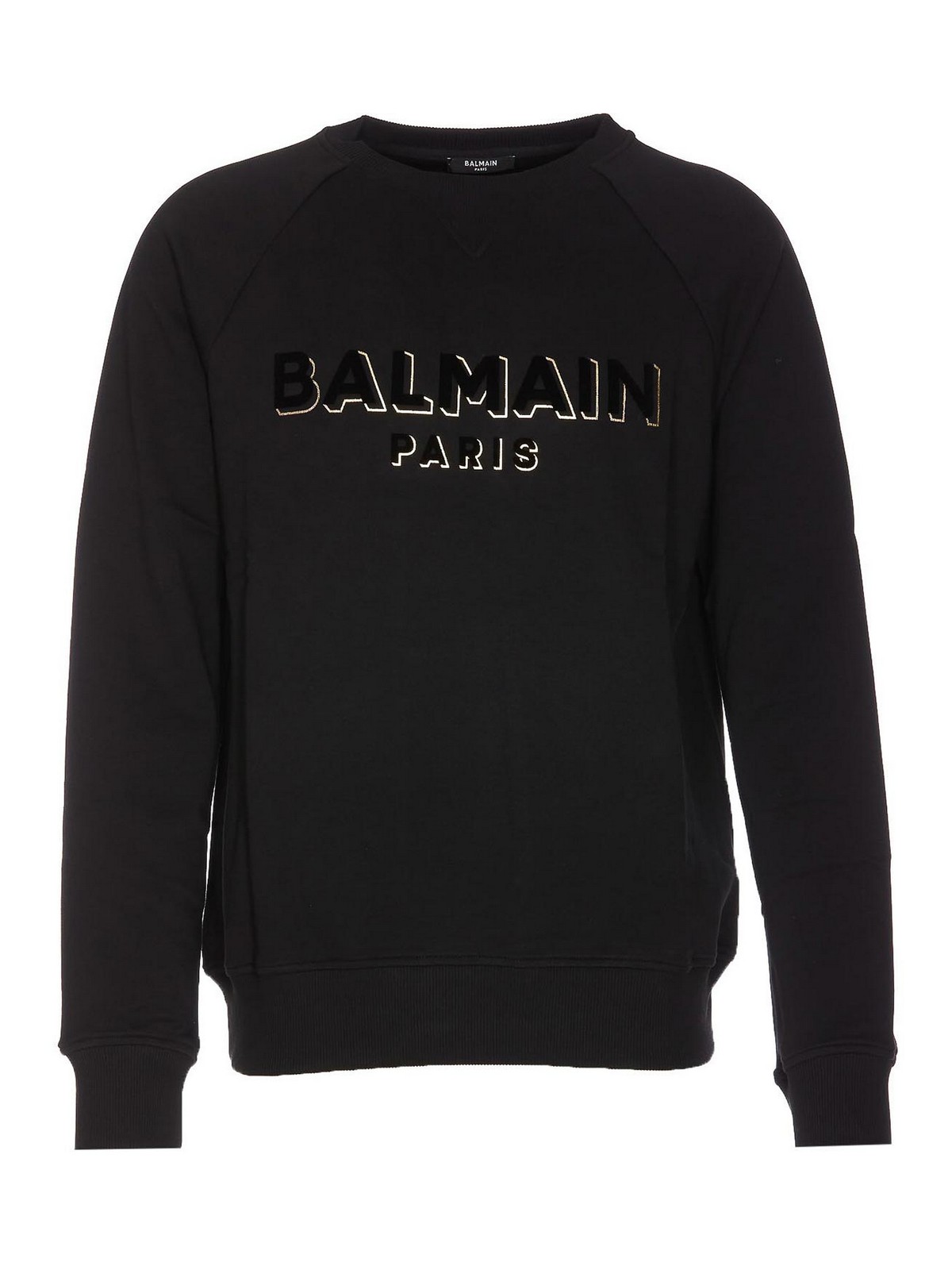 Balmain Logo sweatshirt - Black - Men | JQ005BB99EGO | thebs.com