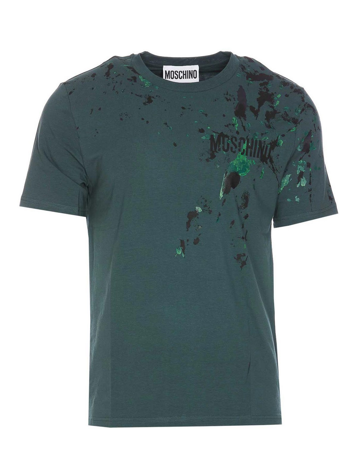 Shop Moschino Camiseta - Verde In Green