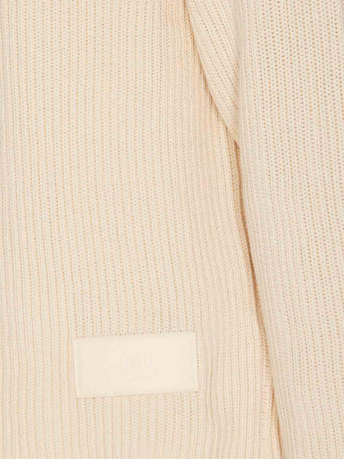 Shop Ami Alexandre Mattiussi Suéter Cuello Redondo - Blanco In White