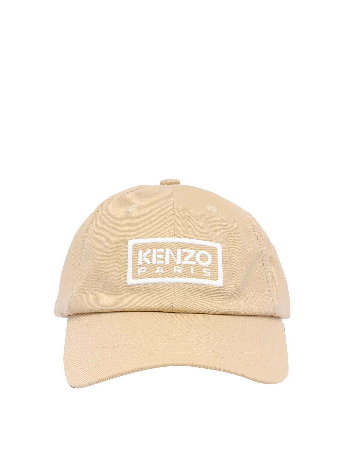 Shop Kenzo Baseball Cap In Beige