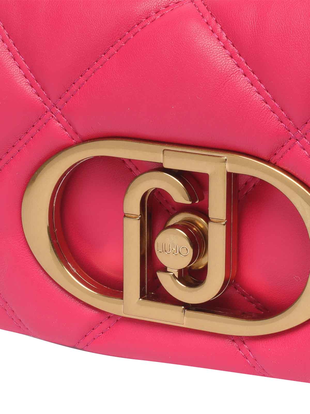 Shop Liu •jo Logo Crossbody Bag In Multicolour