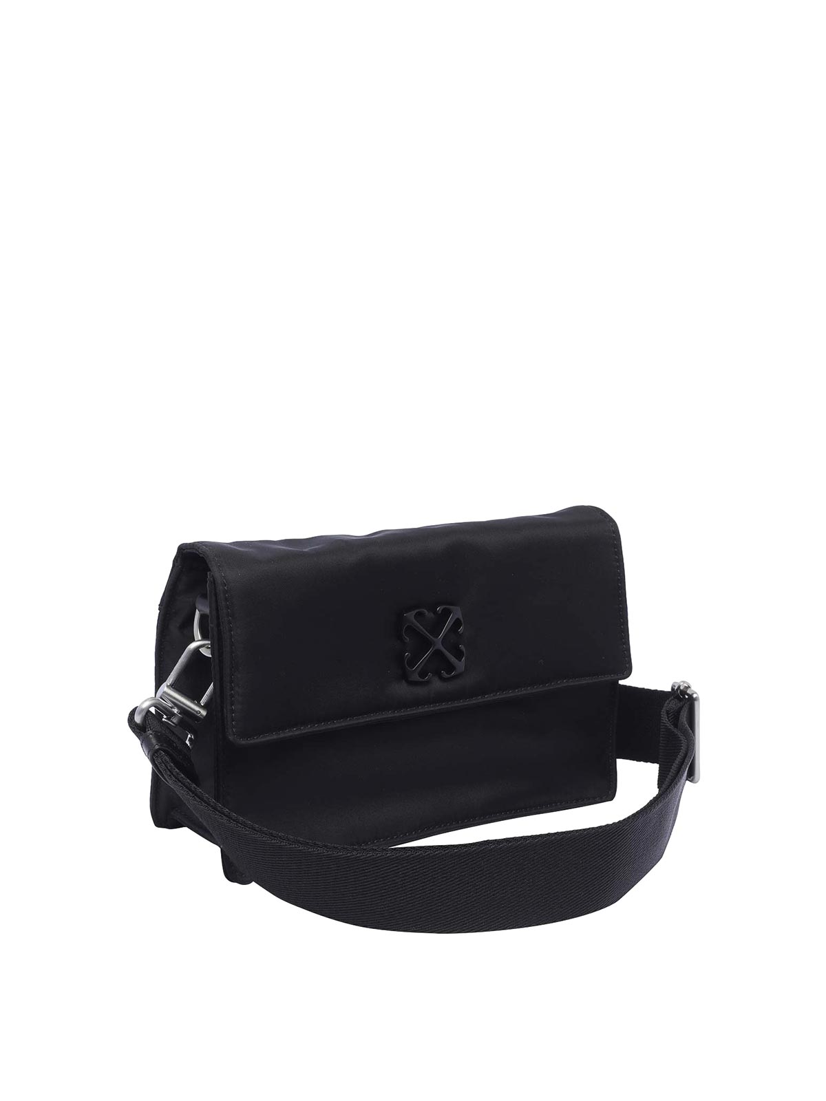 Shop Off-white Soft Jitney 14 Shoulder Bag In Black