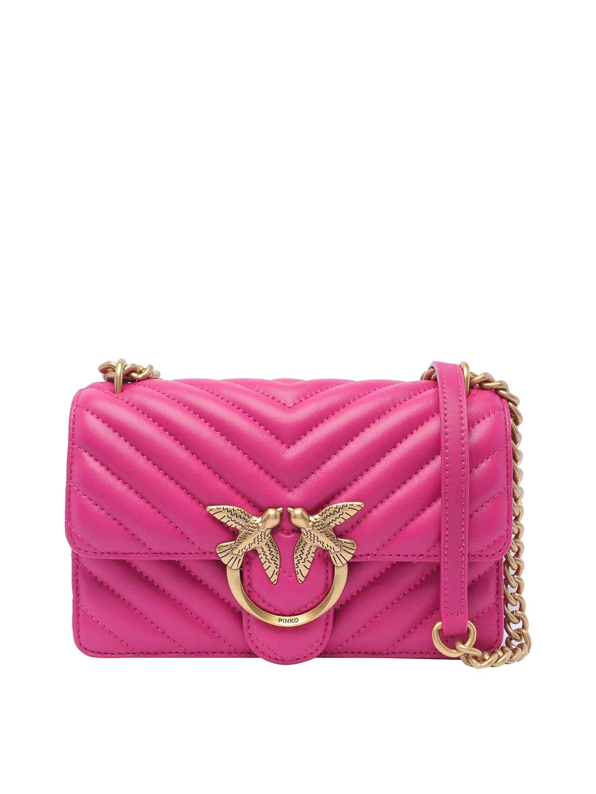 Pinko Mini Love One Crossbody Bag In Multicolour