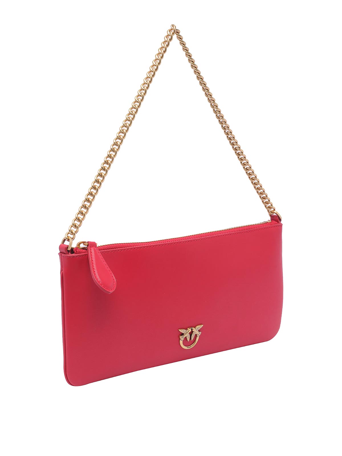 Shop Pinko Classic Flat Love Simply Bag In Red