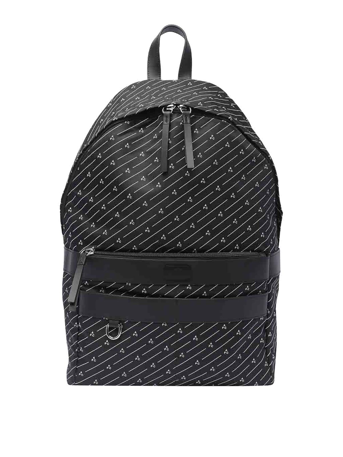 Apc Logo-print Backpack In Black